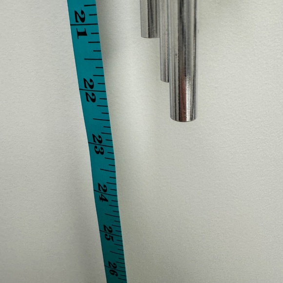 WOODSTOCK MYSTIC SPIRAL TURQUOISE Stone WIND CHIMES Wood Metal Feng Shui NIB NEW - Picture 6 of 17